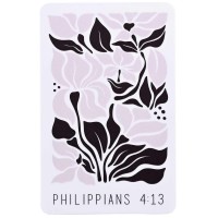 12pk -Pocketcard I Can Do All Things Floral - Pack of 12 12pk -Pocketcard I Can Do All Things Floral - Pack of 12
