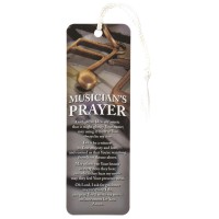 12pk -Bookmark w/ Tassel MUSICIAN'S PRAYER PAPER 2X6 - Pack of 12