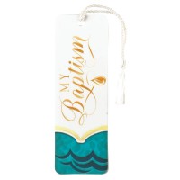 12pk -Bookmark w/ Tassel Baptism Paper 2X6 - Pack of 12 12pk -Bookmark w/ Tassel Baptism Paper 2X6 - Pack of 12