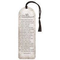 12pk -Tassel Bookmark 10 Commandments 2x6 - Pack of 12