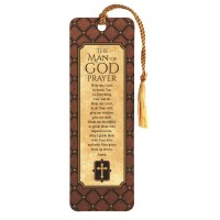 12pk -Bookmark w/ Tassel MAN OF GOD PRAYER PAPER 2X6 - Pack of 12