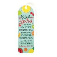 12pk -Bookmark w/ Tassel FRUIT OF THE SPIRIT PAPER 2x6 - Pack of 12