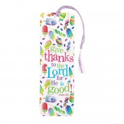 12pk -Bookmark w/ Tassel GIVE THANKS TO PS.136:1 PAPER - Pack of 12 12pk -Bookmark w/ Tassel GIVE THANKS TO PS.136:1 PAPER - Pack of 12