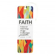 12pk -Bookmark w/ Tassel FAITH IT DOES NOT LK1:37 PAPER - Pack of 12 12pk -Bookmark w/ Tassel FAITH IT DOES NOT LK1:37 PAPER - Pack of 12