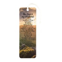 12pk -Bookmark w/ Tassel PSALM 23 THE LORD IS MY PAPER - Pack of 12