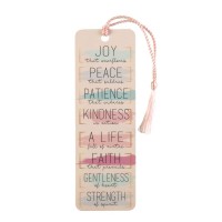 12pk -Tassel Bookmark Joy Peace Patience Kind - Pack of 12