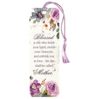 12pk -MOTHER BLESSED IS SHE TASSEL BOOKMARK - Pack of 12
