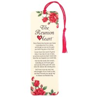 12pk -THE REUNION HEART TASSEL BOOKMARK - Pack of 12