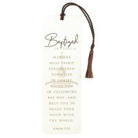 12pk -Tassel Bookmark Baptized In Christ - Pack of 12