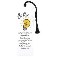 12pk -Tassel Bookmark Cross Be The Light - Pack of 12 12pk -Tassel Bookmark Cross Be The Light - Pack of 12