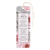 12pk -Tassel Bookmark God Made Us A Family - Pack of 12