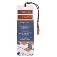 12pk -Tassel Bookmark Faithful Servant Blue - Pack of 12 12pk -Tassel Bookmark Faithful Servant Blue - Pack of 12