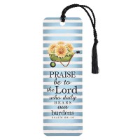 12pk -Tassel Bookmark Praise Lord Sunflower - Pack of 12