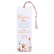 12pk -Tassel Bookmark Rejoice And Give Thanks - Pack of 12 12pk -Tassel Bookmark Rejoice And Give Thanks - Pack of 12