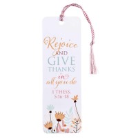 12pk -Tassel Bookmark Rejoice And Give Thanks - Pack of 12 12pk -Tassel Bookmark Rejoice And Give Thanks - Pack of 12