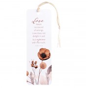12pk -Tassel Bookmark Love Keeps No Record - Pack of 12 12pk -Tassel Bookmark Love Keeps No Record - Pack of 12