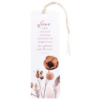 12pk -Tassel Bookmark Love Keeps No Record - Pack of 12