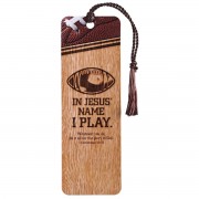 12pk -Tassel Bookmark Football In Jesus Name - Pack of 12