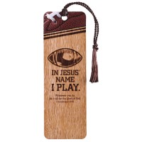 12pk -Tassel Bookmark Football In Jesus Name - Pack of 12