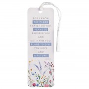 12pk -Tassel Bookmark Floral For I Know Plans - Pack of 12