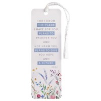 12pk -Tassel Bookmark Floral For I Know Plans - Pack of 12