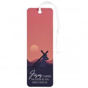12pk -Tassel Bookmark Jesus Carried The Cross - Pack of 12