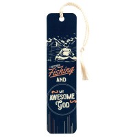 12pk -I JUST NEED FISHING AND TASSEL BOOKMARK - Pack of 12