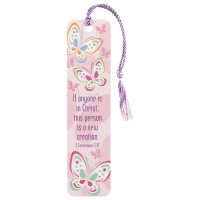 12pk -BUTTERFLY IF ANYONE IS TASSEL BOOKMARK - Pack of 12