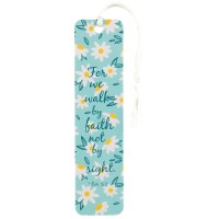 12pk -FOR WE WALK BY FAITH TASSEL BOOKMARK - Pack of 12
