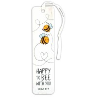 12pk -HAPPY TO BEE WITH YOU TASSEL BOOKMARK - Pack of 12