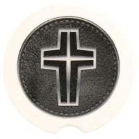 2pk -Car Coasters Cross 2-Pack - (Pack of 2) 2pk -Car Coasters Cross 2-Pack - (Pack of 2)
