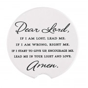 2pk -Car Coasters If I Am Lost Lead Me 2pack - (Pack of 2)