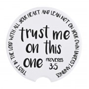 2pk -Car Coasters Trust In The Lord 2pack - (Pack of 2)