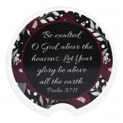 2pk -Car Coasters Be Exalted O God 2 Pk - (Pack of 2)