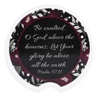 2pk -Car Coasters Be Exalted O God 2 Pk - (Pack of 2)