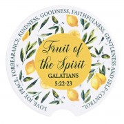 2pk -Car Coasters Fruit Of The Spirit 2 Pk - (Pack of 2)