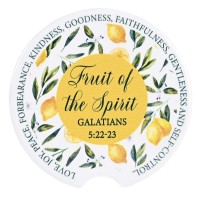 2pk -Car Coasters Fruit Of The Spirit 2 Pk - (Pack of 2)