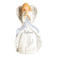 2pk -ANGEL BELIEVE WITH SHEPHERD RESIN - (Pack of 2)