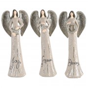 6pk -Angel Gold Glitter Joy Grace Blessing 5H - Pack of 6 6pk -Angel Gold Glitter Joy Grace Blessing 5H - Pack of 6