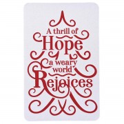 12pk -Pocketcard A Weary World Rejoices - Pack of 12