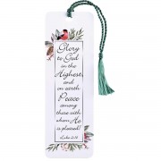 12pk -Tassel Bookmark Glory To God Luke 2:14 - Pack of 12