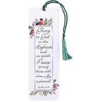 12pk -Tassel Bookmark Glory To God Luke 2:14 - Pack of 12