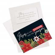 2pk -Christmas Cards Jesus Is The Reason - (Pack of 2)