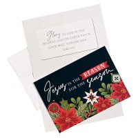 2pk -Christmas Cards Jesus Is The Reason - (Pack of 2)