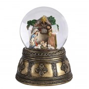 Waterglobe Nativity Gold Base