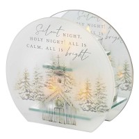 Tealight Holder Church Silent Night