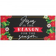 2pk -Doormat Insert Jesus Is The Reason - (Pack of 2)
