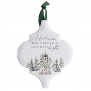 2pk -Ornament Silent Night Green Hanger - (Pack of 2) 2pk -Ornament Silent Night Green Hanger - (Pack of 2)