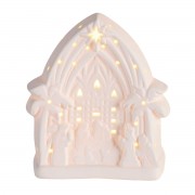 4pk -Nativity LED LightUp Arch Porcelain 4.5H - Pack of 4