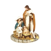 4pk -1 PIECE HOLY FAMILY ON BASE 2.5"H - Pack of 4 4pk -1 PIECE HOLY FAMILY ON BASE 2.5"H - Pack of 4